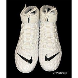Nike Force Savage Pro 2 Football Cleats Mens Size 18 White Black AH4000-100
